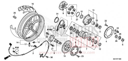 REAR WHEEL VFR800XD de 2013